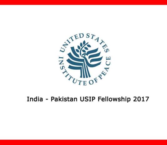India Pakistan USIP Fellowship in US 2017