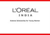 LOREAL Science Scholarship for Young Women