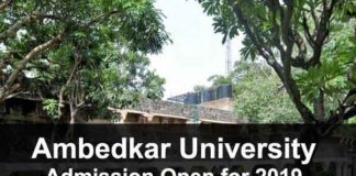 Ambedkar University UG admission 2019