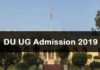 Delhi University UG Admission 2019