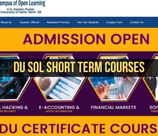 DU SOL Short Term Courses