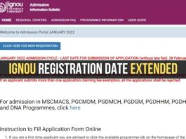 IGNOU Admission 2022 Extended